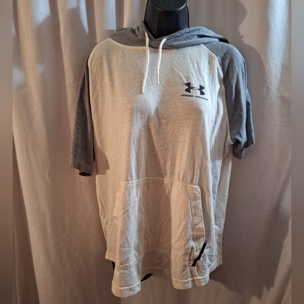 Under Armour Gray and White Hoodie